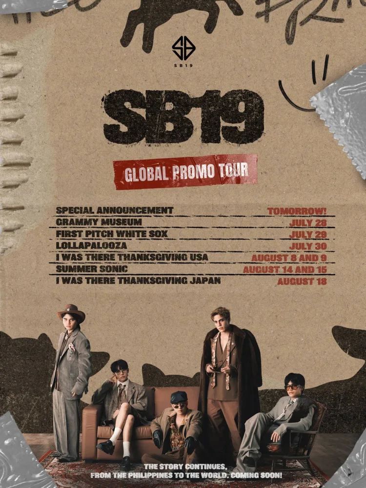 SB19 Global Promo Tour Schedule