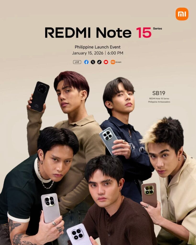 SB19 Xiaomi REDMI Note 15 Launch Event Cebu