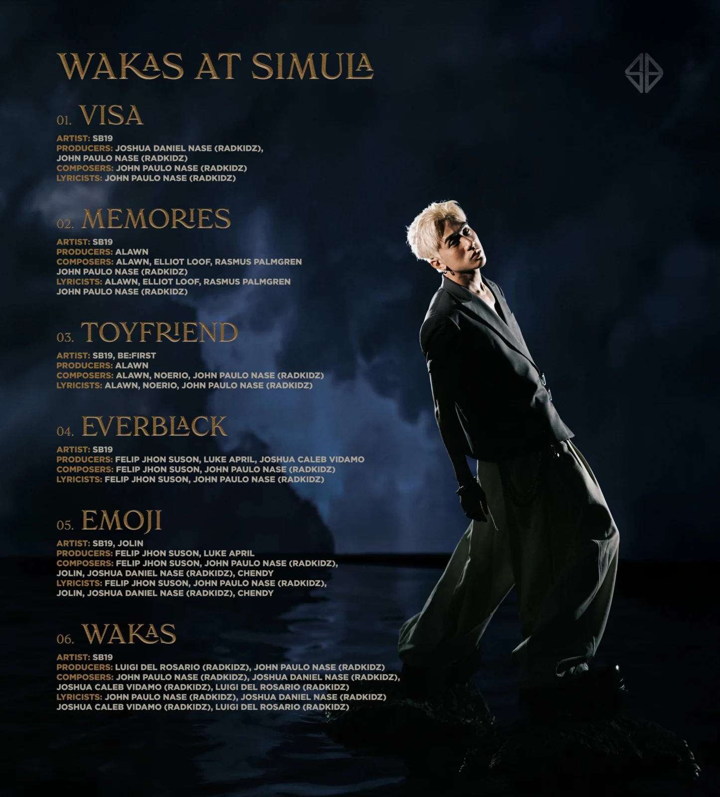 SB19 Josh - 'Wakas At Simula' Tracklist